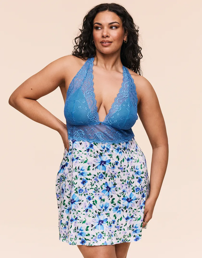 Galilea Floral White Plus lingerie bundle Model 2