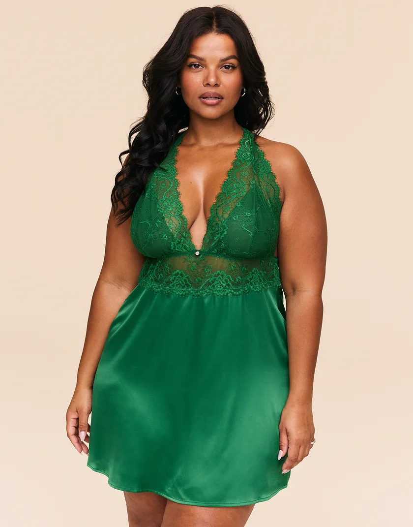 Galilea Dark Green Plus lingerie bundle Model 2
