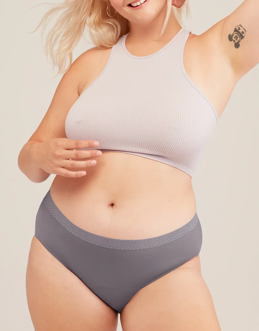 Madison Midi Brief Dark Gray Plus panty bundle Model 5