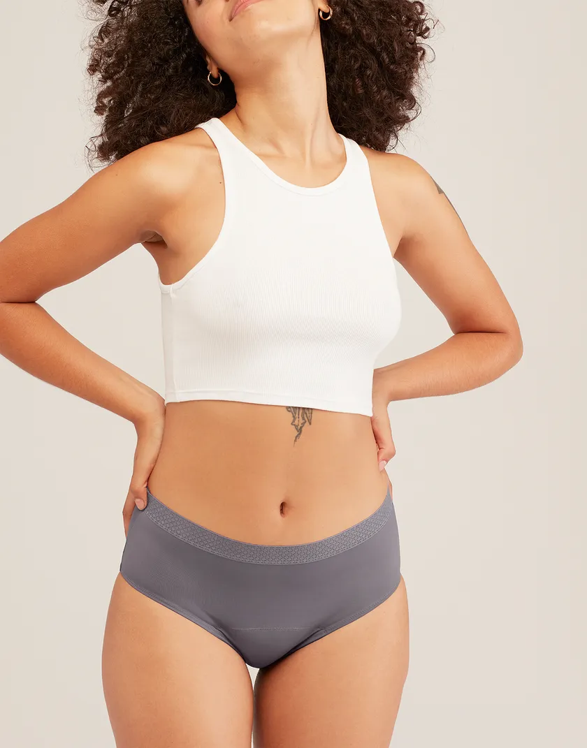 Madison Midi Brief Dark Gray panty bundle Model 4