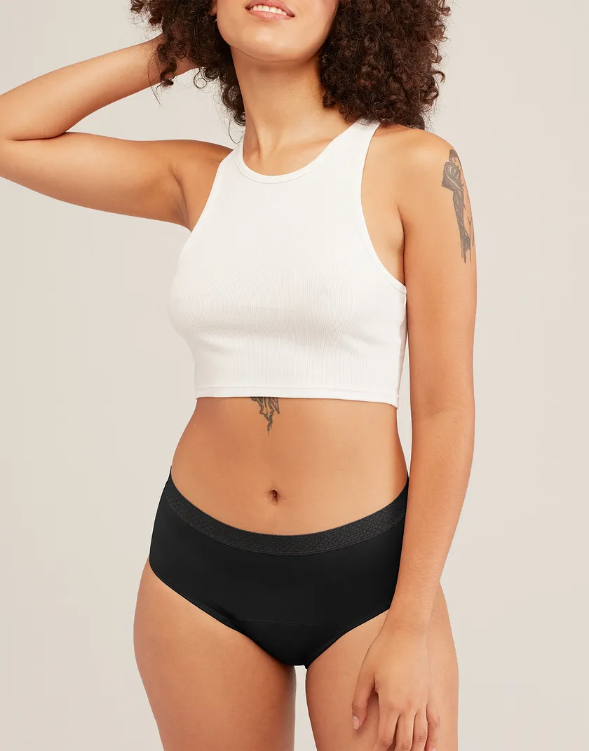 Madison Midi Brief Black panty bundle Model 4
