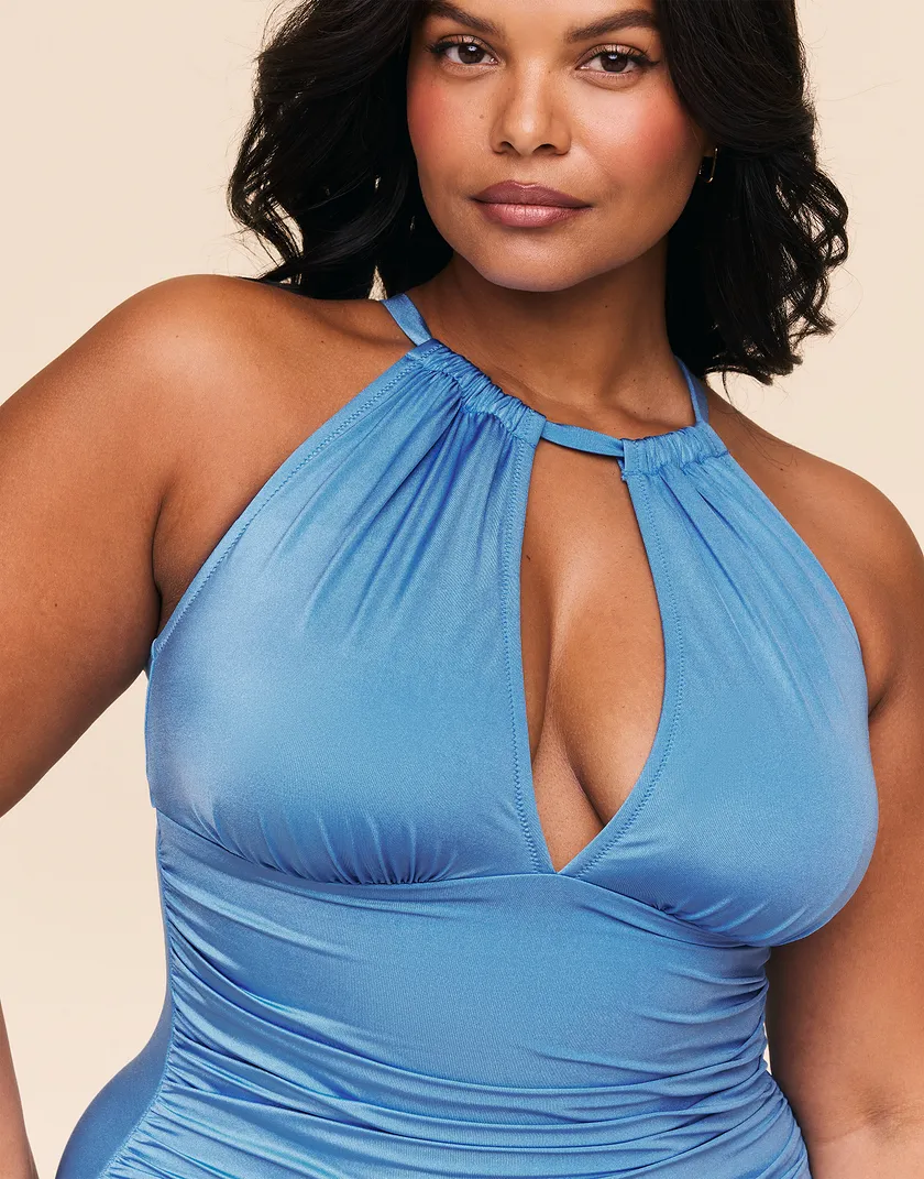 Joan Dark Blue Plus Contour swimwear bundle Model 5