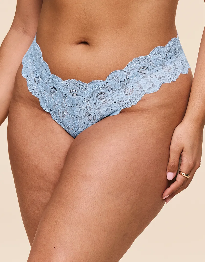Aster Pearl Thong Medium Blue Plus panty bundle Model 5