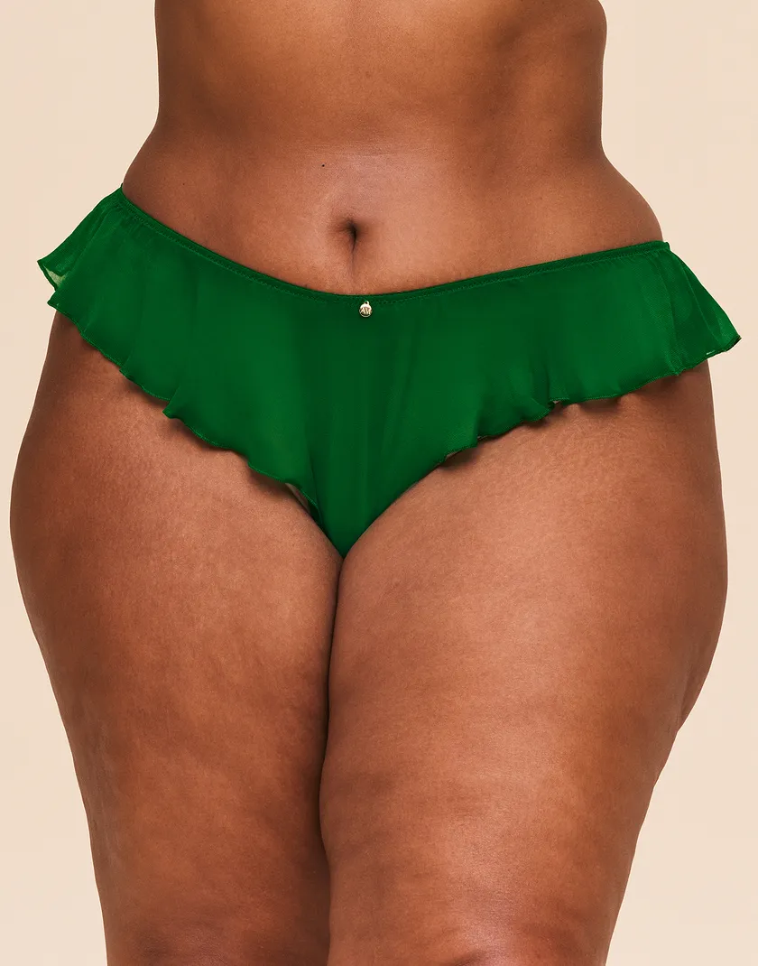 Coryna Tanga Dark Green Plus panty bundle Model 5