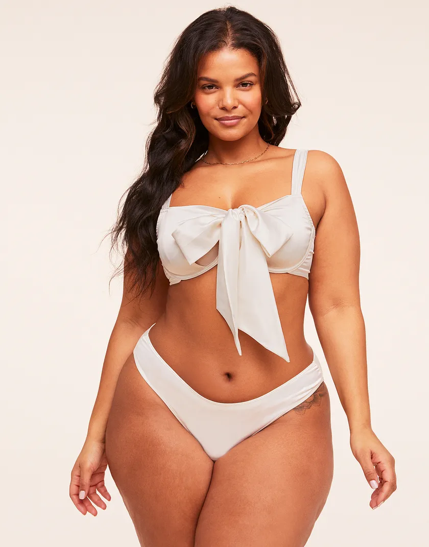 Gynger White Plus Unlined bra and panty bundle Model 5