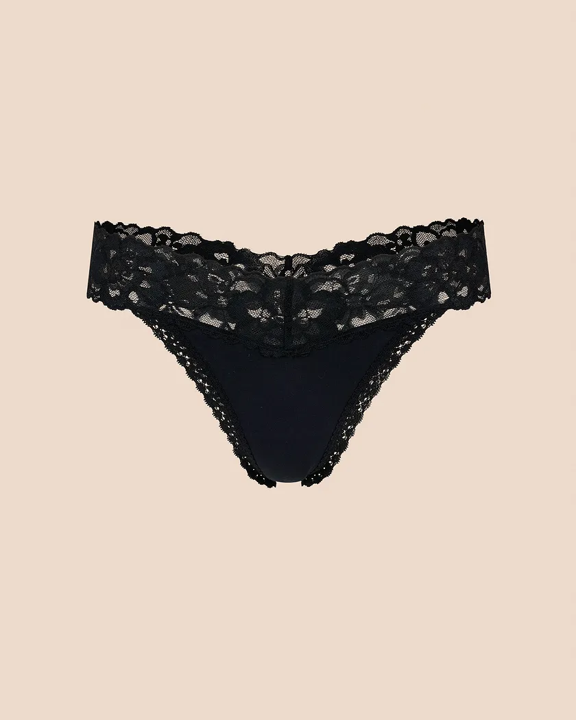 Kourtnie C1 Thong Black panty bundle Still 3