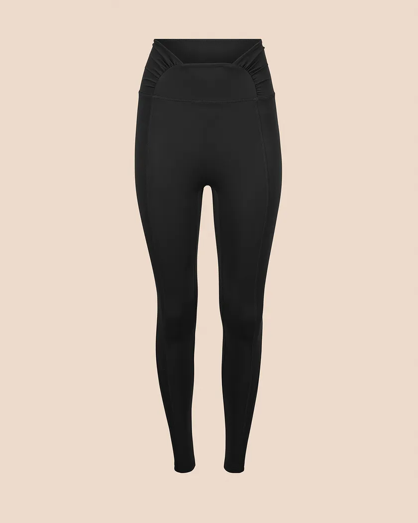 Nebula Ruched Legging Black activewear bundle Still 3