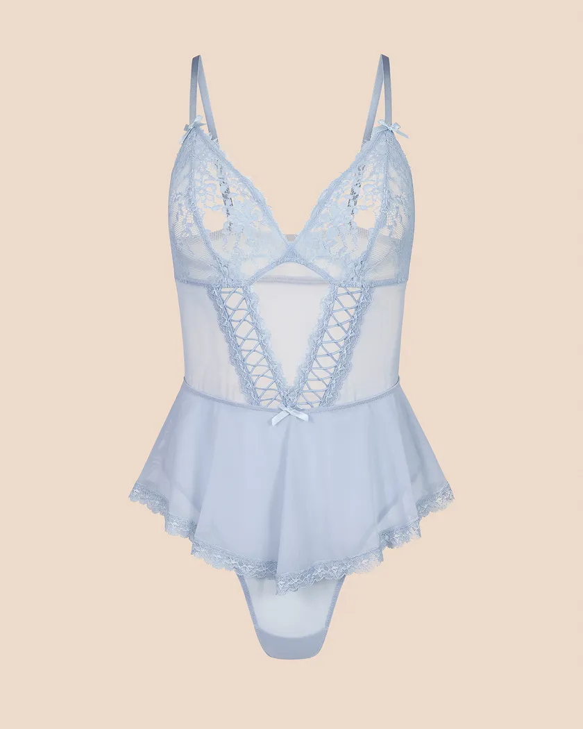 Eleanor Medium Blue Unlined lingerie bundle Still 3