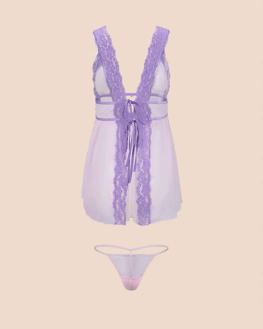 Adalee Light Purple Unlined lingerie bundle Still 8