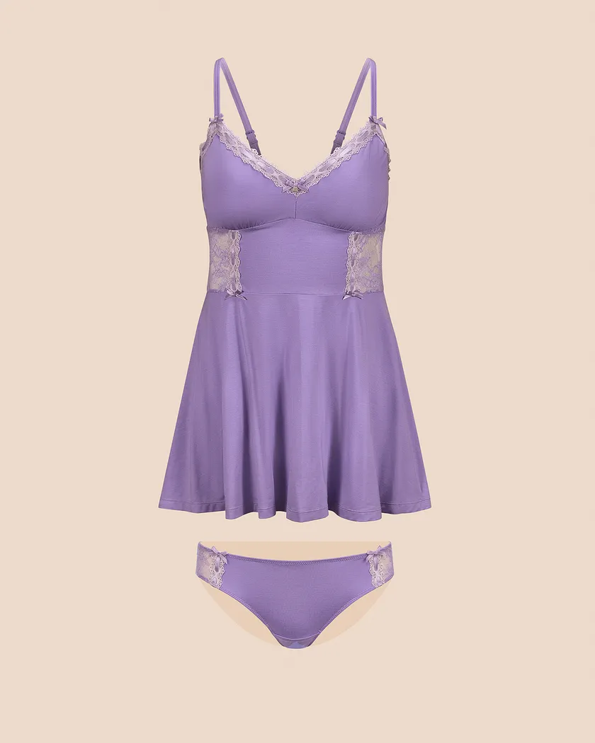 Hilda Medium Purple sleepwear bundle Still 3