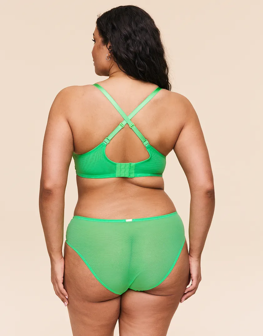 Vicky Medium Green 3 Plus Unlined bra bundle Model 3