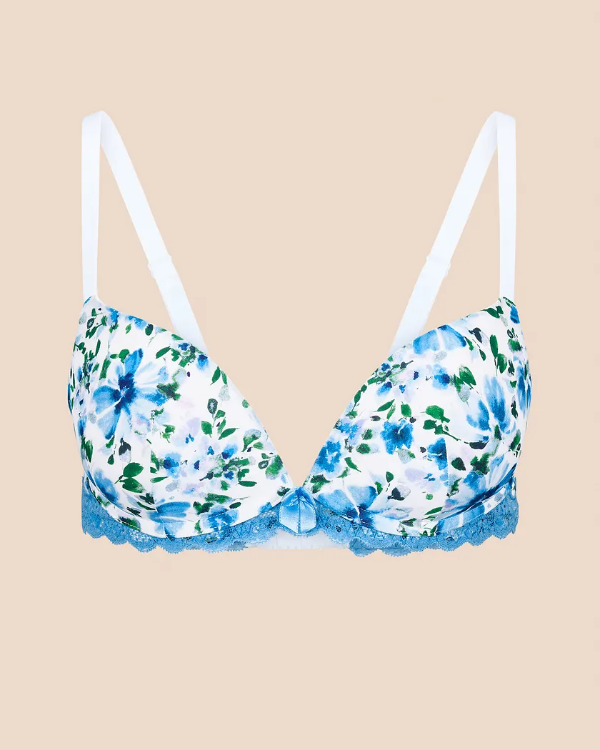 Shea Floral White 5 Push Up bra bundle Still 4