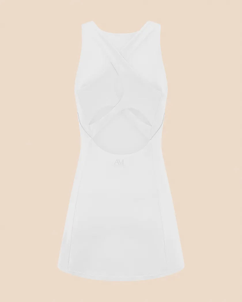 Daphnie White Lined activewear bundle Still 8