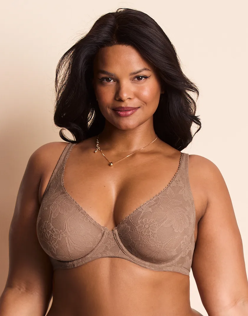 Winona Medium Beige Plus Unlined bra bundle Model 7