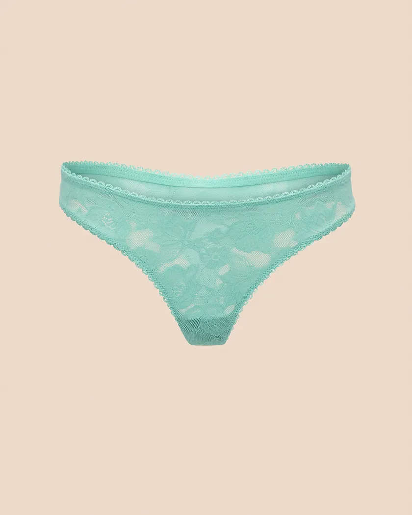 Delany Thong Medium Green panty bundle Still 3
