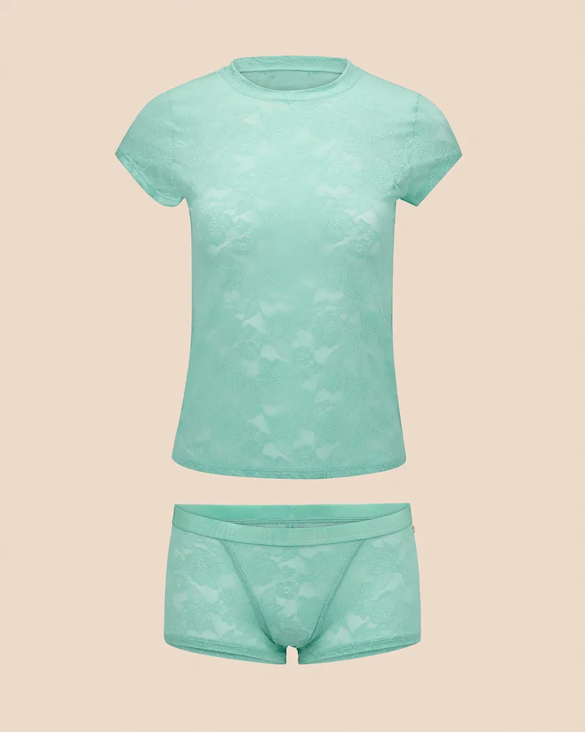 Yoko Medium Green lounge bundle Still 3